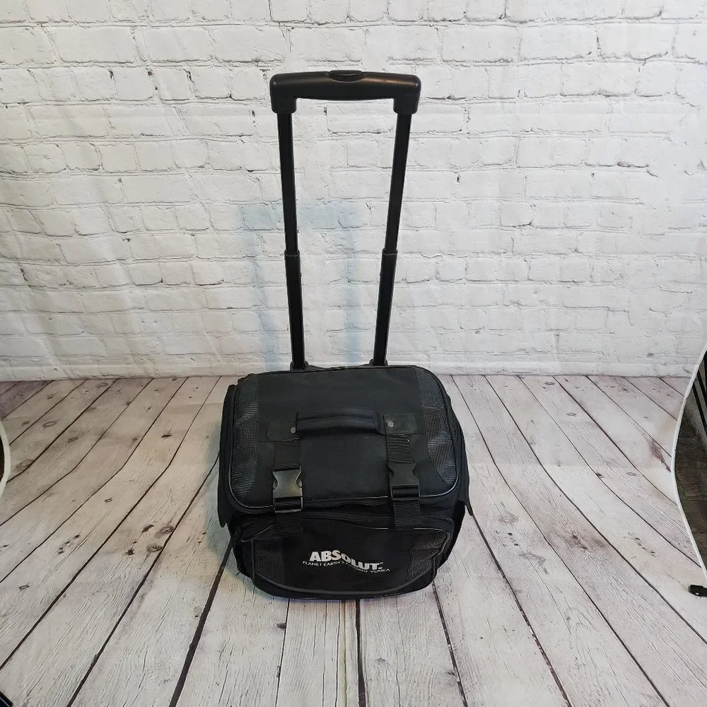 ***Rare Absolut Vodka four-wheel, Bottle Luggage Carrier.